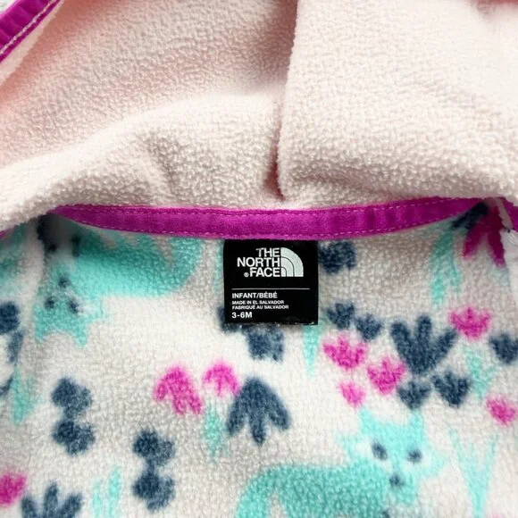 North Face Woodland Fleece Hooded Jacket - Picture 3 of 5